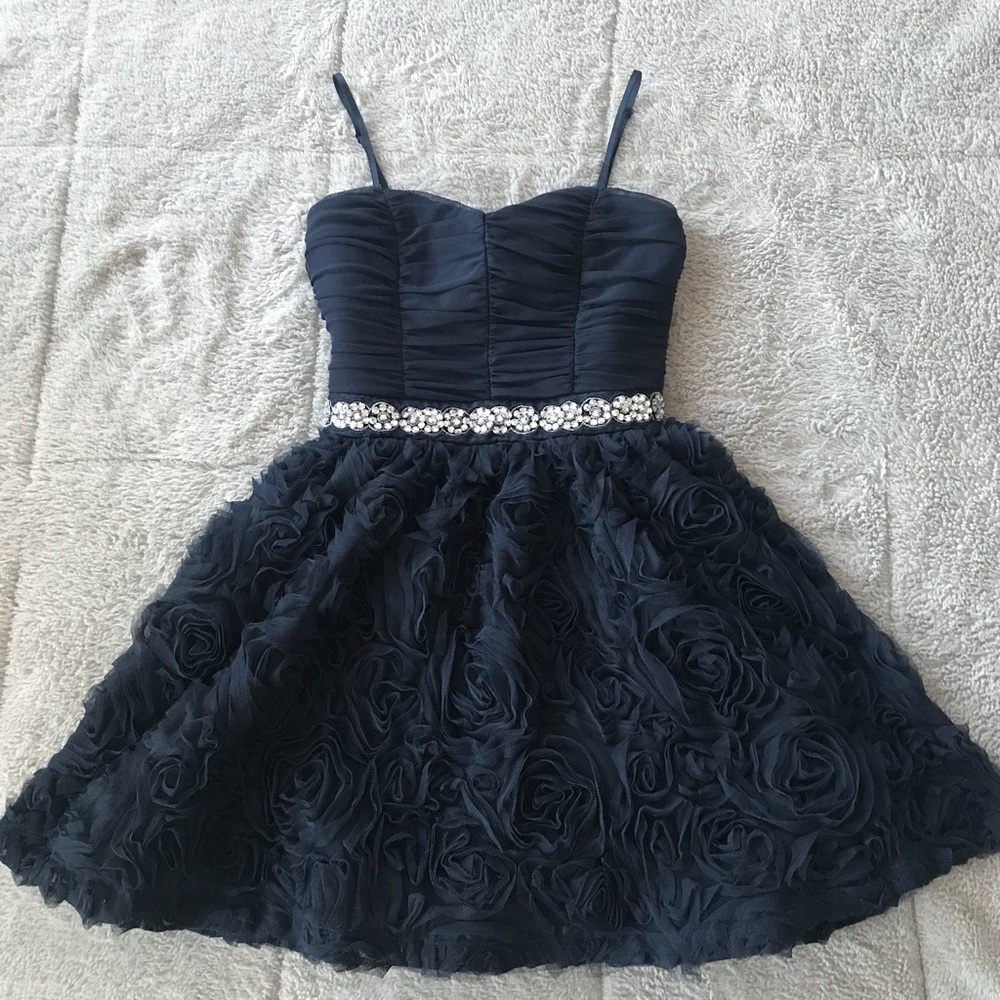 Navy Juniors Formal Dress
